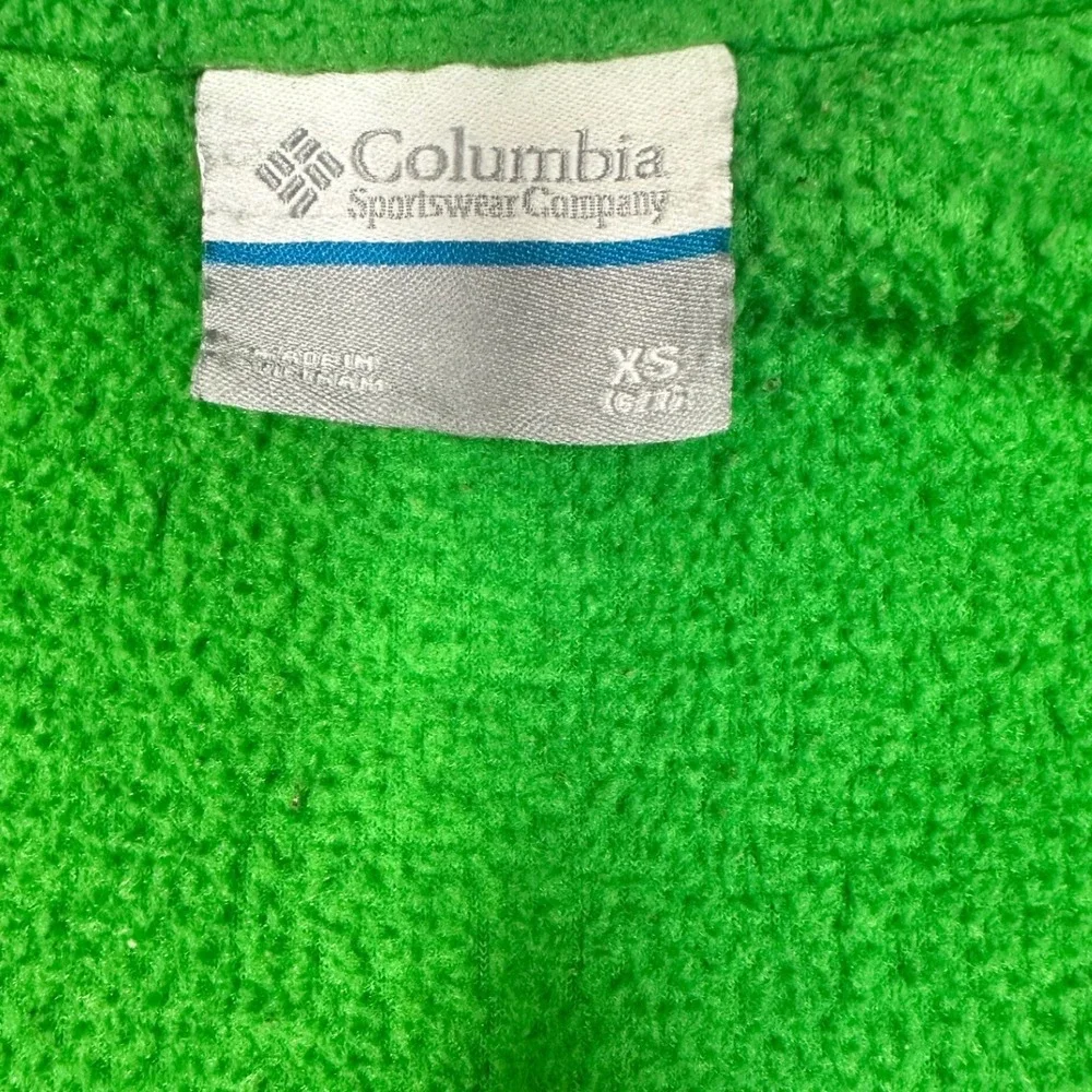 Columbia Fleece Univ. of Oregon Ducks Jacket Green Excellent XS Kids